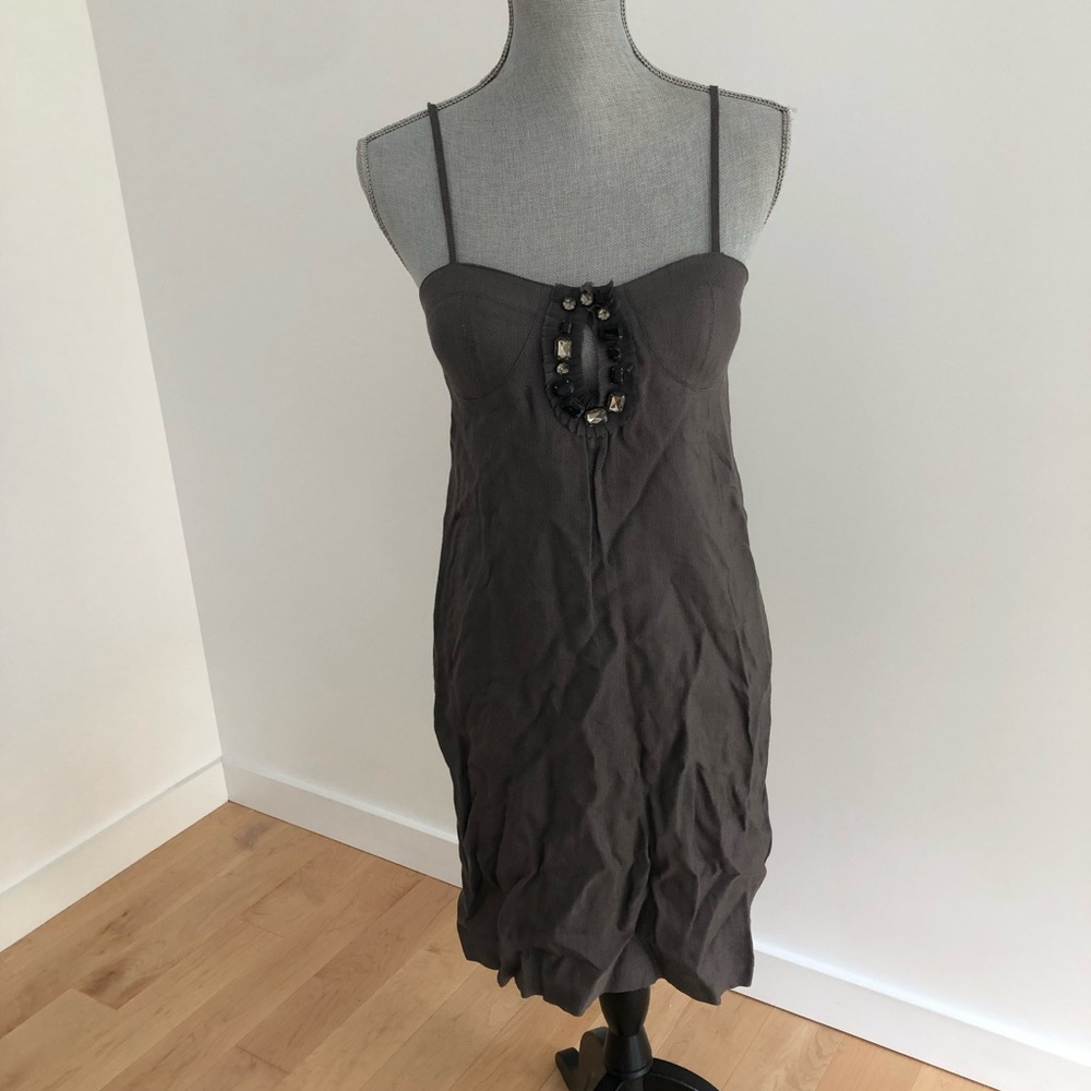 NWT Twinkle by Wenlan grey linen dress